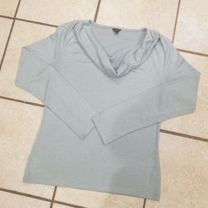 Ann Taylor | Blue Cowl Neck Sweater